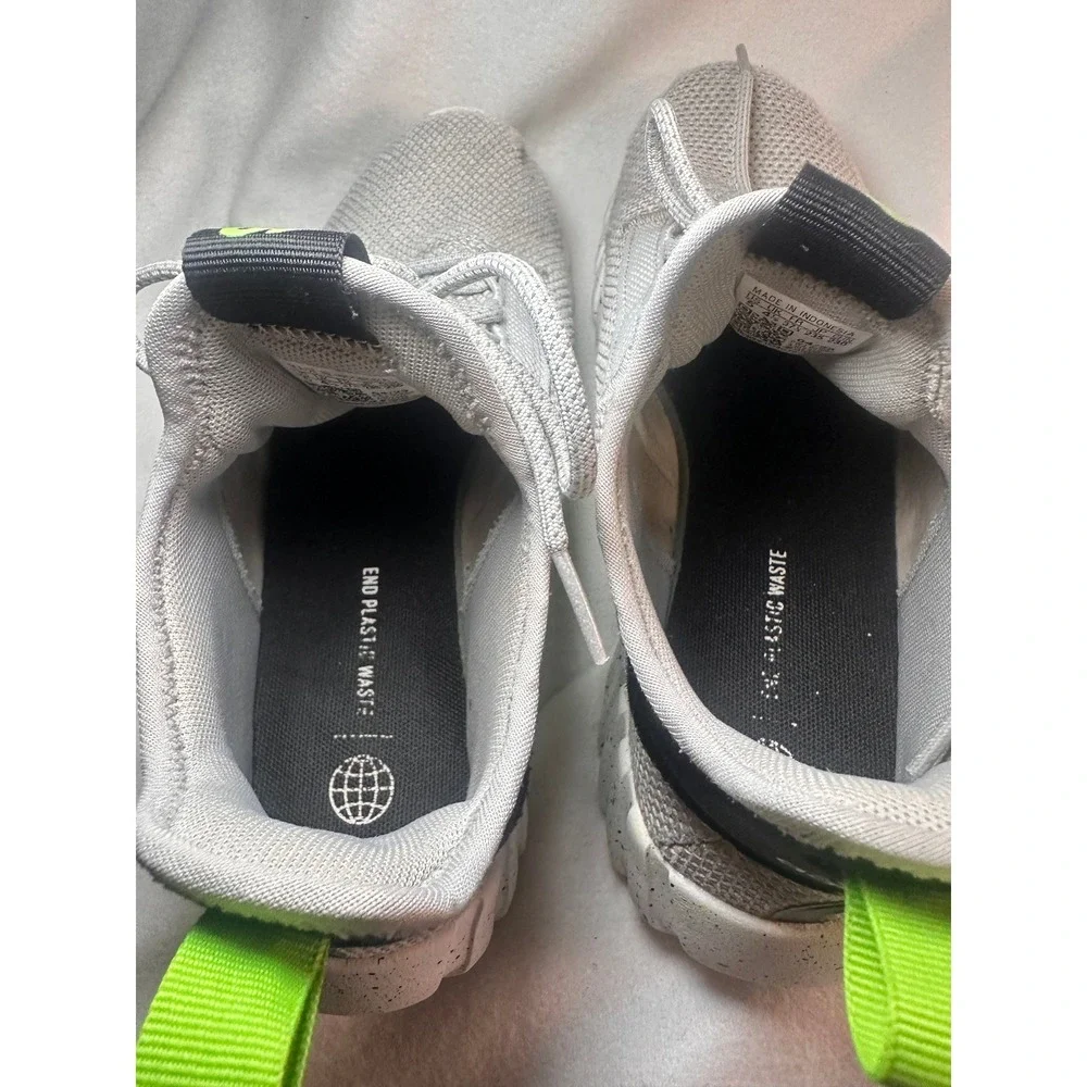 Adidas Kaptir 2.0 Grey Lime Green‎ Speckled Cloudfoam Sneakers GZ4861 Mens 5